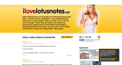 Desktop Screenshot of ilovelotusnotes.net